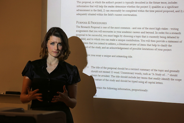 Instructor Teaching a class